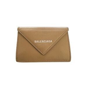 Balenciaga Papier Mini Wallet & Dustbag in Beige